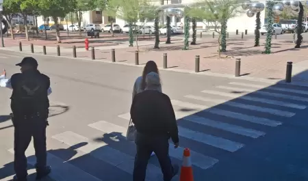 Peatones, calle, cruce