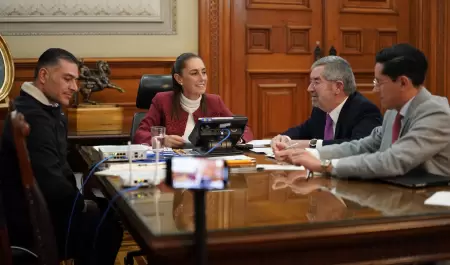 Claudia Sheinbaum sostiene llamada telef�nica con Donald Trump