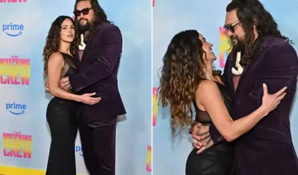 Jason Momoa y Adria Arjona.