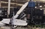 Se desploma avioneta dentro de empresa de Ramos Arizpe, Coahuila