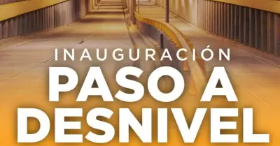 Inauguraci�n del paso a desnivel de Colosio y Solidaridad
