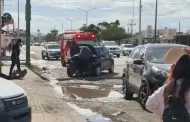 Resultan lesionadas 2 mujeres en choque en bulevar Solidaridad y Abraham Mend�vil
