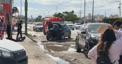 Choque en la colonia Primero Hermosillo