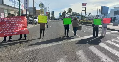 Bloqueo vial de comerciantes de Hermosillo