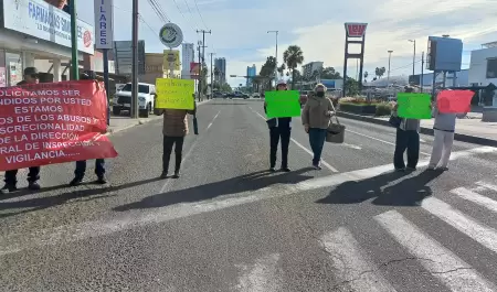 Bloqueo vial de comerciantes de Hermosillo