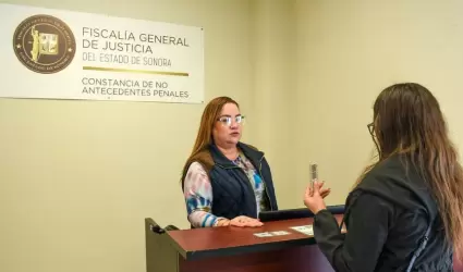 Expedici�n de constancia de no antecedentes penales