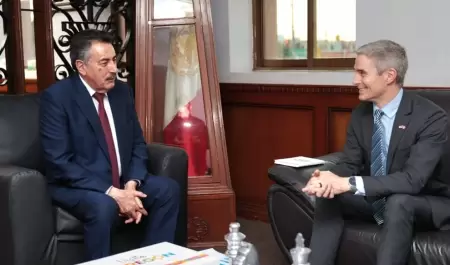 Javier Lamarque, y el C�nsul General de Estados Unidos en Hermosillo, Drew Hoste