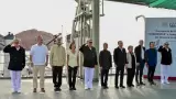 Claudia Sheinbaum y Alfonso Durazo en visita a Guaymas