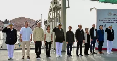 Claudia Sheinbaum y Alfonso Durazo en visita a Guaymas