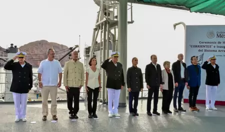 Claudia Sheinbaum y Alfonso Durazo en visita a Guaymas