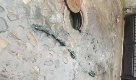 Taponamientos en la red sanitaria.