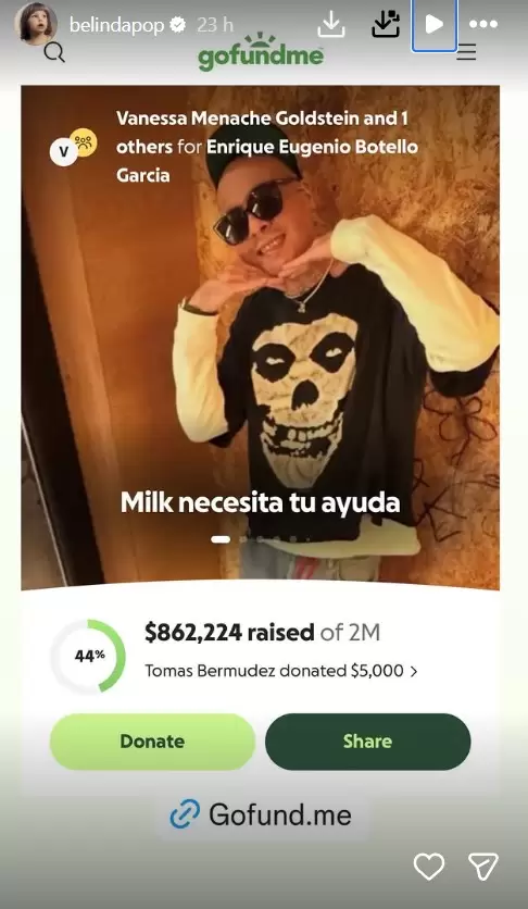 Belinda pide ayuda para un amigo enfermo