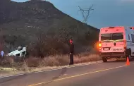 Fallece hombre en volcamiento en carretera Hermosillo-Ures