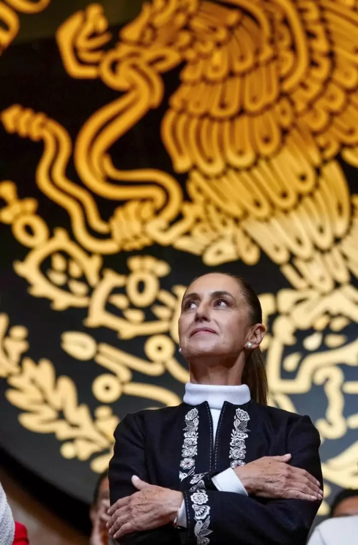 Acompa�a gobernadora Marina del Pilar a Claudia Sheinbaum Pardo en el 109 aniversario de la Constituci�n