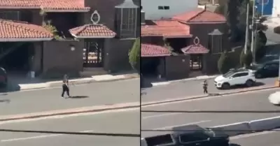 Mujer es atropellada.