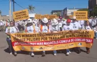 "No est�n solos": mineros toman el centro de Hermosillo para exigir justicia