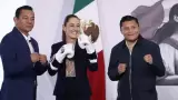 Claudia Sheinbaum Pardo present� el Programa "Boxeando por la Paz".
