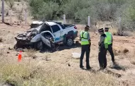 Tr�gico volcamiento en carretera Hermosillo-Guaymas deja un hombre fallecido