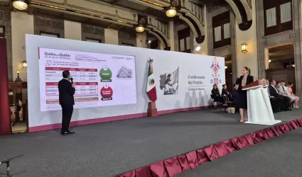 Titular de Profeco en la conferencia matutina de Claudia Sheinbaum