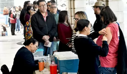 Vacunaci�n contra sarampi�n