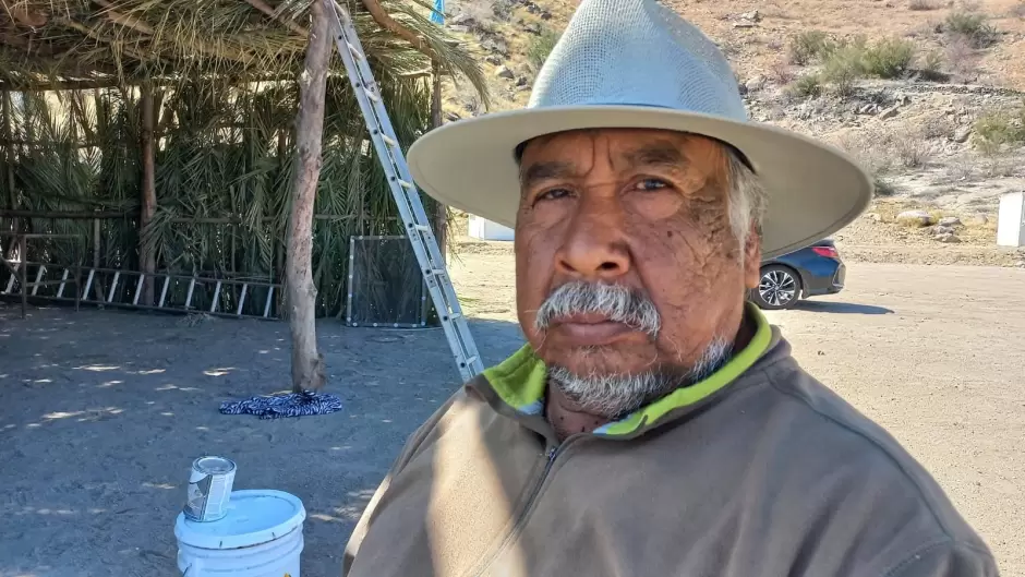 Lidio Valenzuela, gobernador tradicional de la comunidad yaqui en Hermosillo