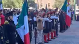 Ceremonia por el D�a de la Bandera