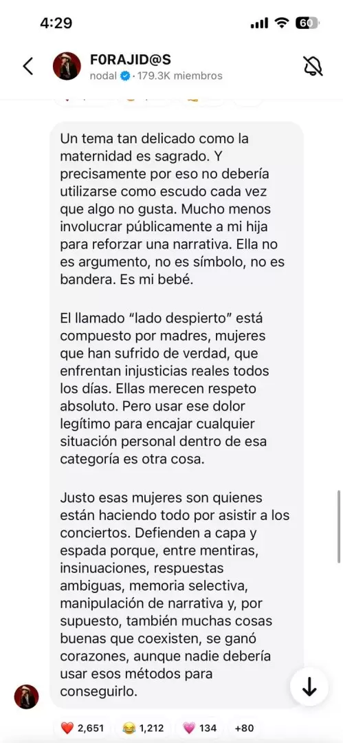 Christian Nodal responde a Cazzu sobre polémica canción "Rosita"