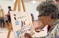 Adultos mayores de Hermosillo plasman derechos humanos en arte colaborativo
