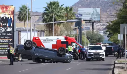 Volcamiento en Hermosillo