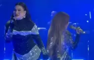 Gloria Trevi y Mar�a Raquenel se encuentran en el escenario