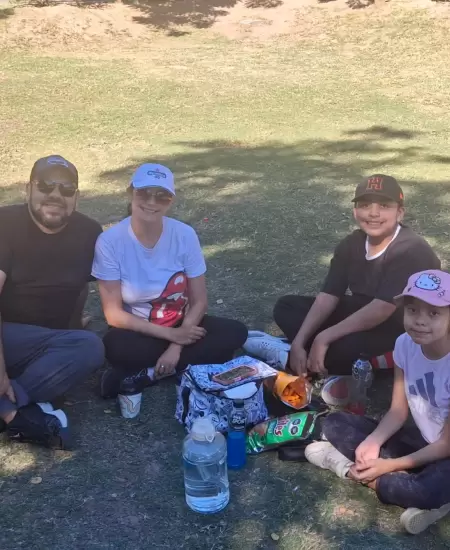 Familia en el Parque Madero