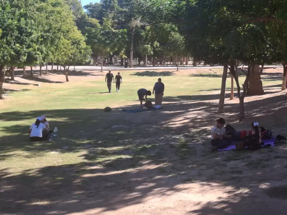 Familias en el Parque Madero