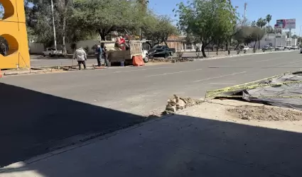 Cruce peatonal ubicado frente a la Universidad de Sonora.