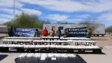 Aseguran m�s de media tonelada de cristal en puesto militar de Cucapah