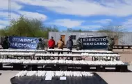 Aseguran m�s de media tonelada de cristal en puesto militar Cucapah