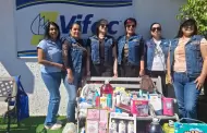 Club de motociclistas Caballeros entrega donativos a VIFAC Sonora