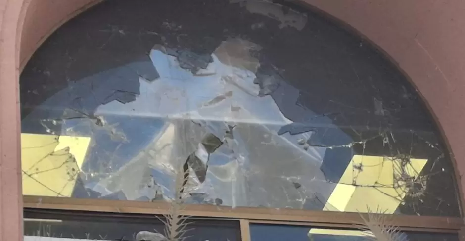 Daños al edificio del Poder Judicial