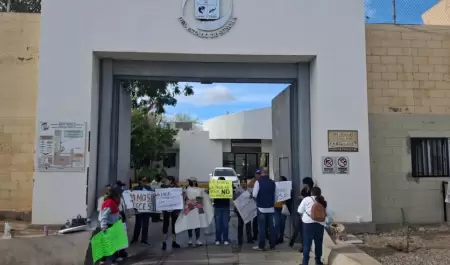 Bloqueo de acceso a juzgados en Hermosillo