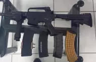 Abandonan fusil de asalto y cargadores en un veh�culo, en San Francisco de Batuc