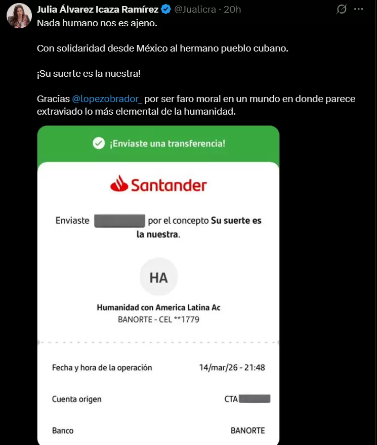 Publicación de Julia Álvarez Icaza