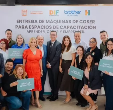 Entrega de m�quinas de coser