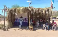 Ramada yaqui en la Hacienda de la Flor mantiene viva la tradici�n de Semana Santa