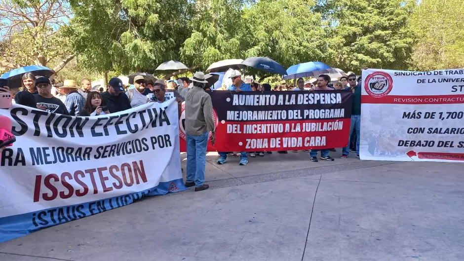 Marcha de sindicatos de la Unison