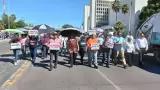 Marcha de sindicatos de la Unison