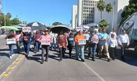 Marcha de sindicatos de la Unison