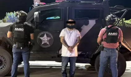 Marco Antonio "N", alias "Sapo", detenido en Nogales