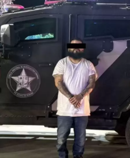 Marco Antonio "N", alias "Sapo", detenido en Nogales