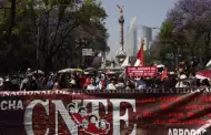 Maestros de la CNTE alistan bloqueo sobre Reforma en segundo d�a de movilizaciones