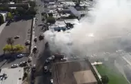 Incendio en negocios moviliza a cuerpos de emergencia en Hermosillo