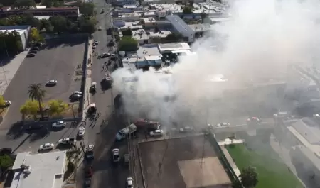 Incendio en comercio del Centro de Hermosillo